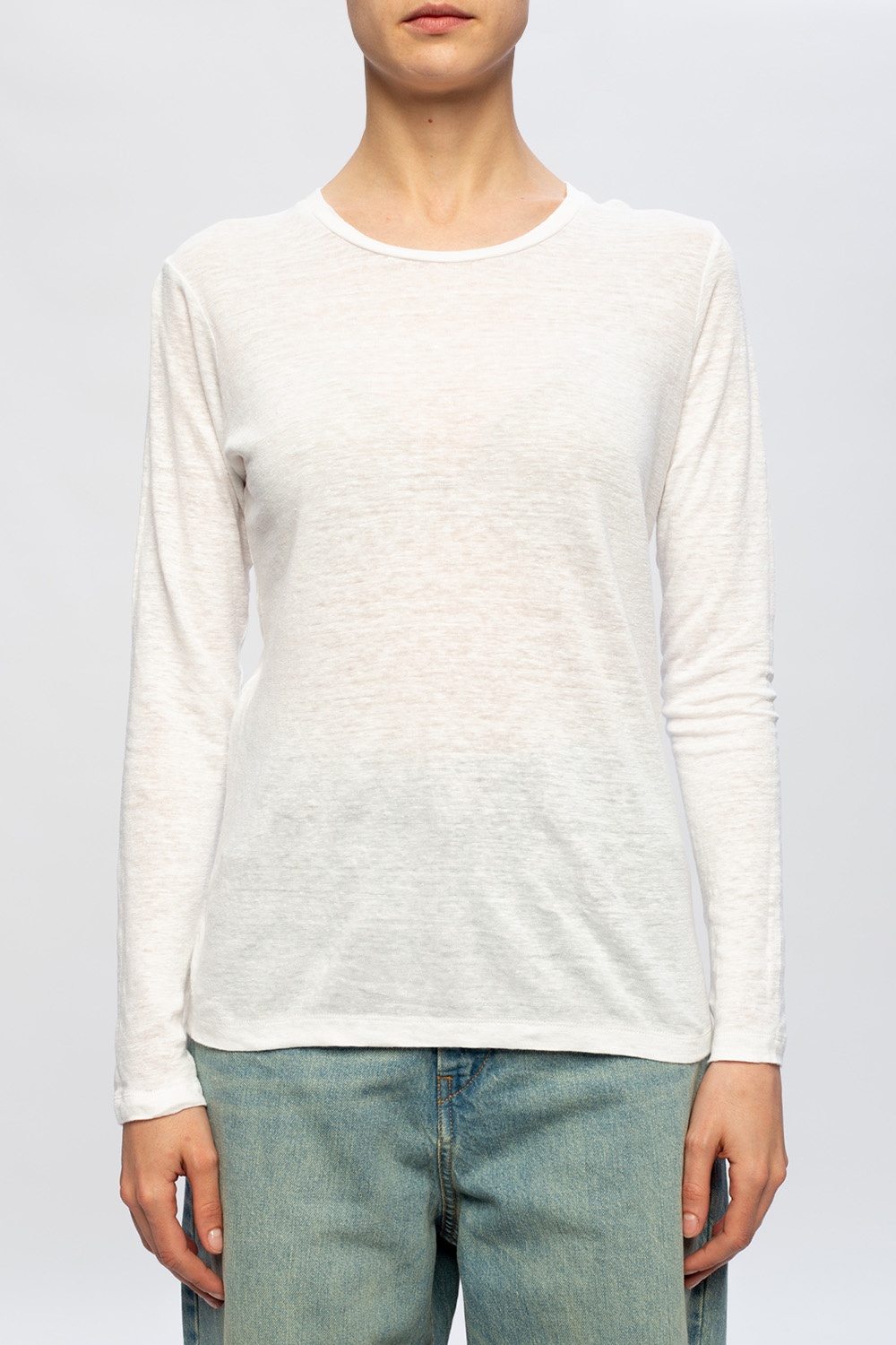 Isabel marant linen discount t shirt long sleeve